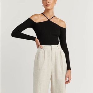 Dissh Gianna Rib Knit Top NWT